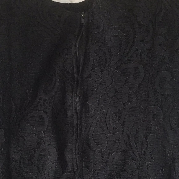 VINTAGE Little Black Dress; Sexy, Lacy Short Dress, Size 8 - Picture 11 of 12